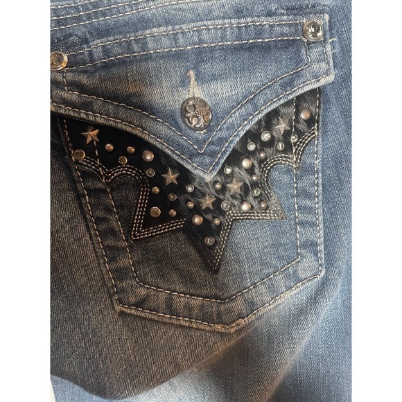 Size 28 Miss Me Women's Stretch Jeans ~ JW6064B Boot - Picture 4 of 10